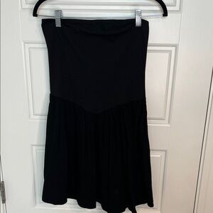 Black Strapless Mini Dress